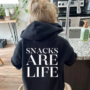 Snacks Are Life Hoodie - Posh & Cozy