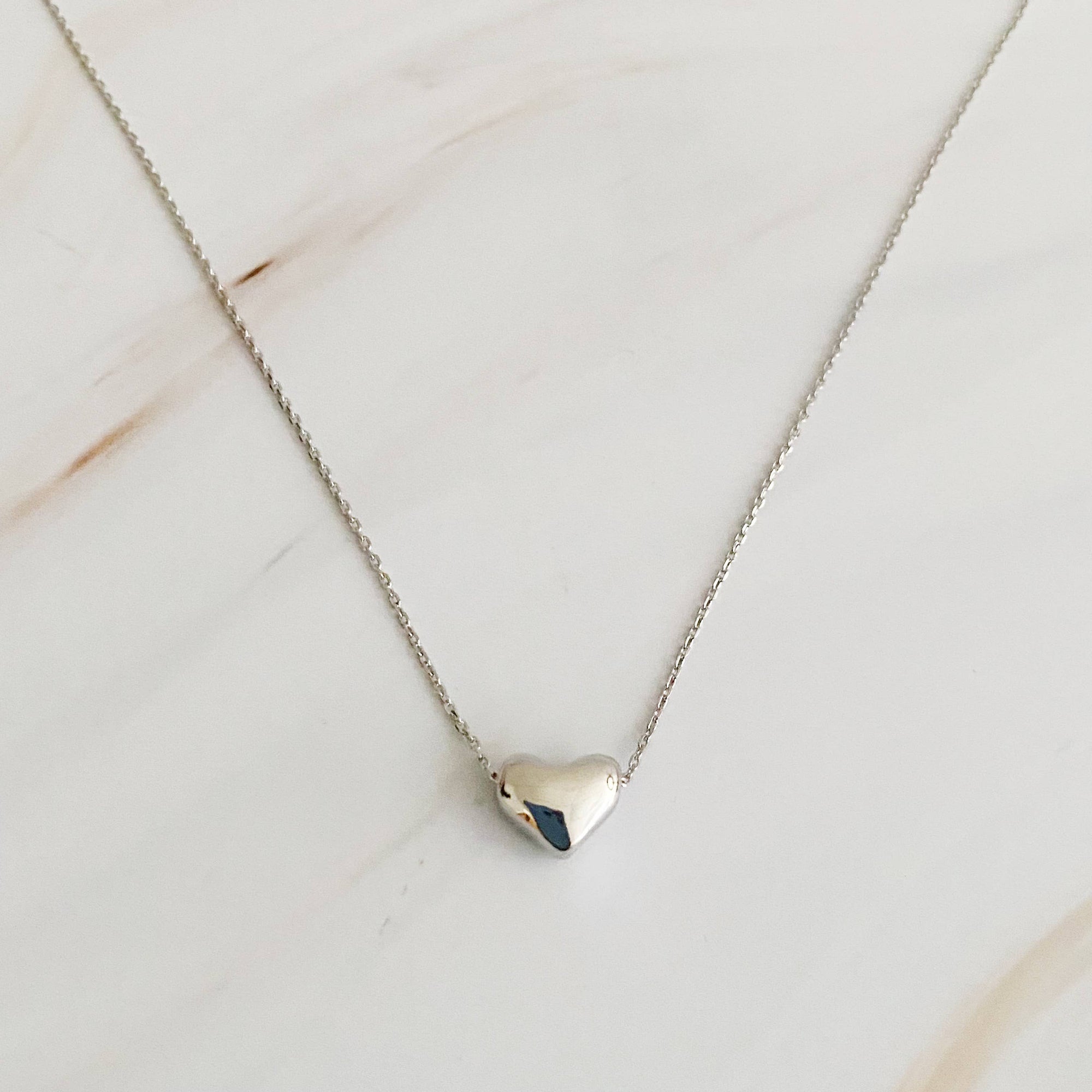 Love Bean Heart Necklace: Gold - Posh & Cozy