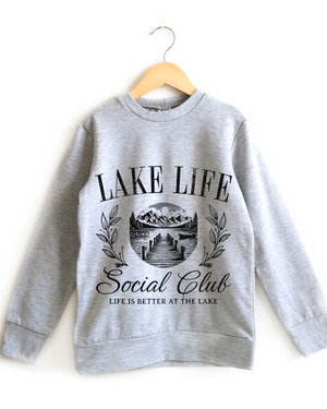 Lake Life Club Crewneck Women's - Posh & Cozy