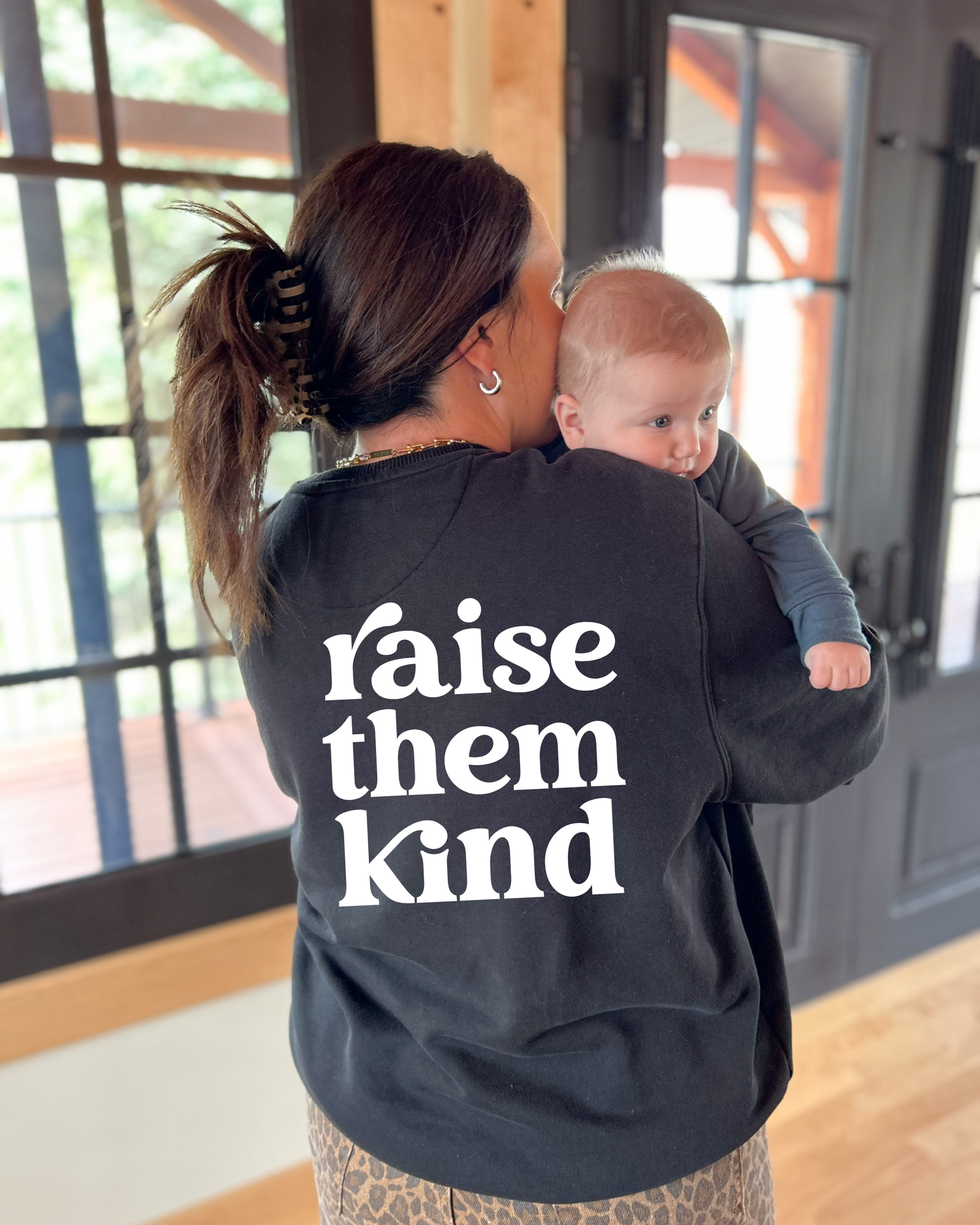 Raise Them Kind Women's Crewneck - Posh & Cozy