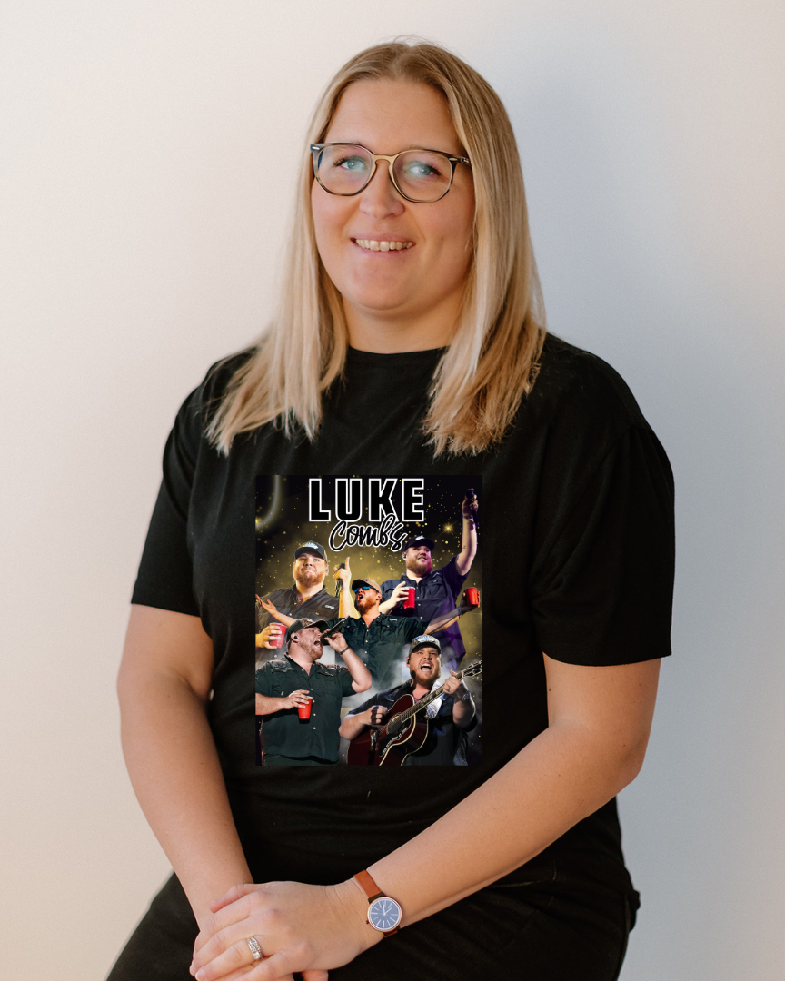 Luke Combs Band Tee Shirt Women's - Posh & Cozy