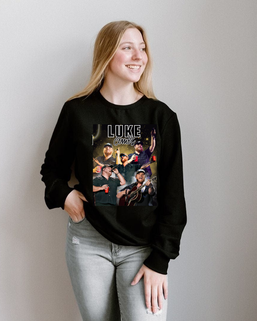 Luke Combs Band Crewneck Women's - Posh & Cozy