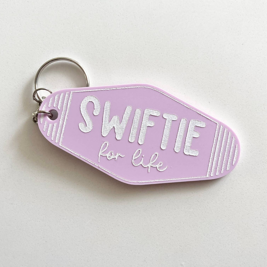 Swiftie For Life Keychain - Nude - Posh & Cozy