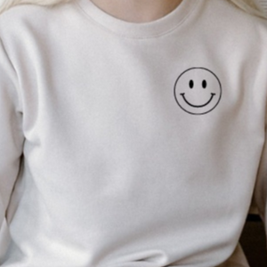 SMILEY FACE Women's Crewneck - Posh & Cozy