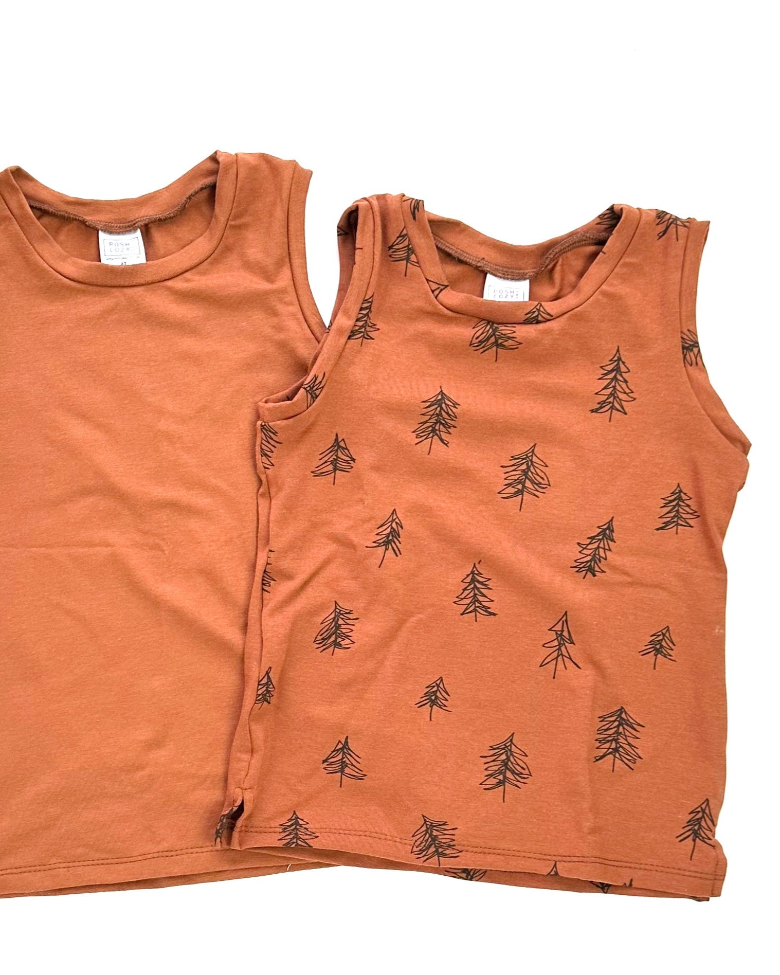 SALE! Kids Basic Printed Tank - Posh & Cozy