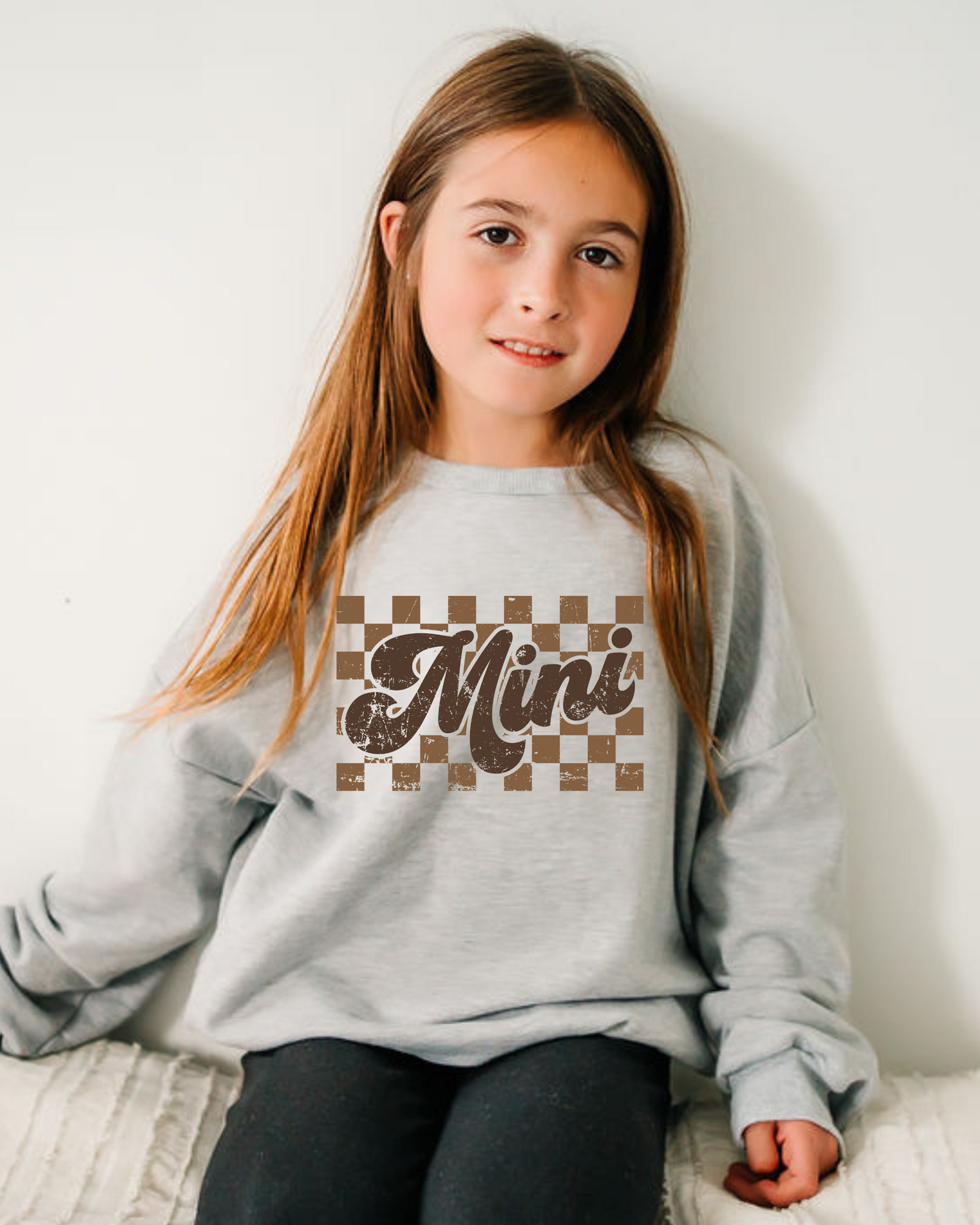 Mini Check Crewneck - Posh & Cozy