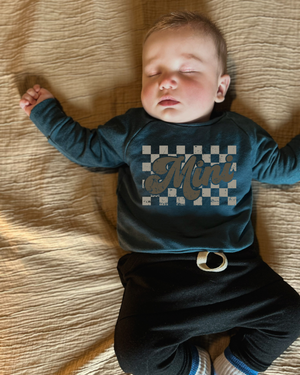 Mini Check Crewneck - Posh & Cozy