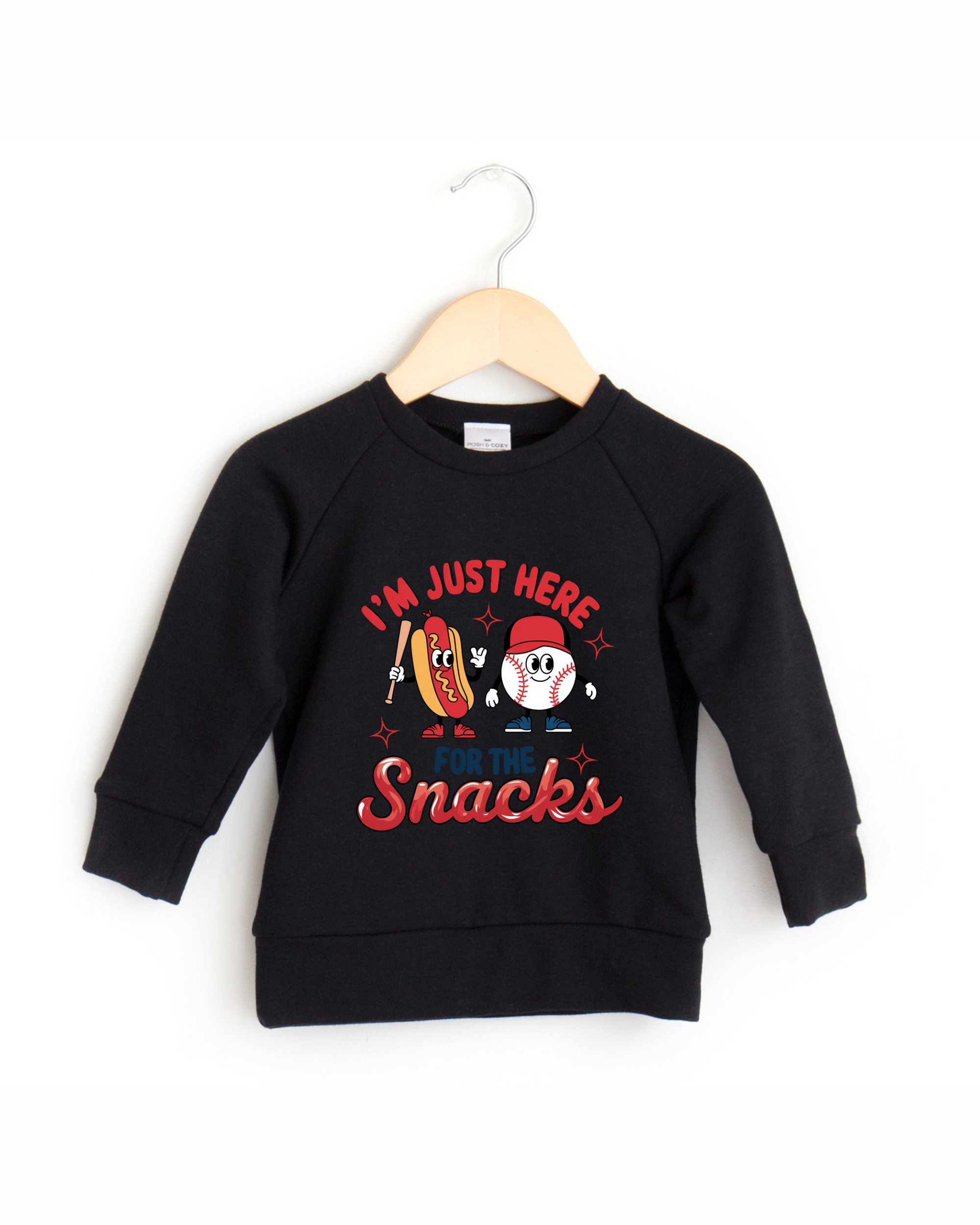 Here For Snacks Youth Crewneck - Posh & Cozy
