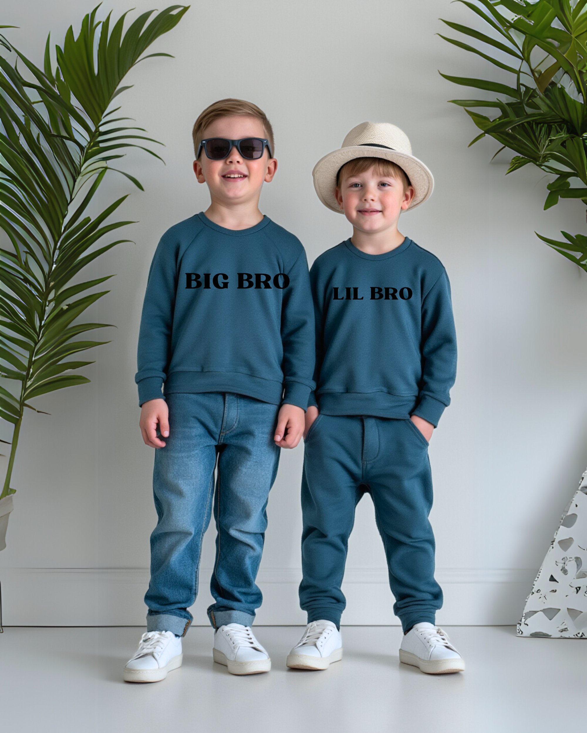 Lil & Big Bro Crewneck Youth - Posh & Cozy