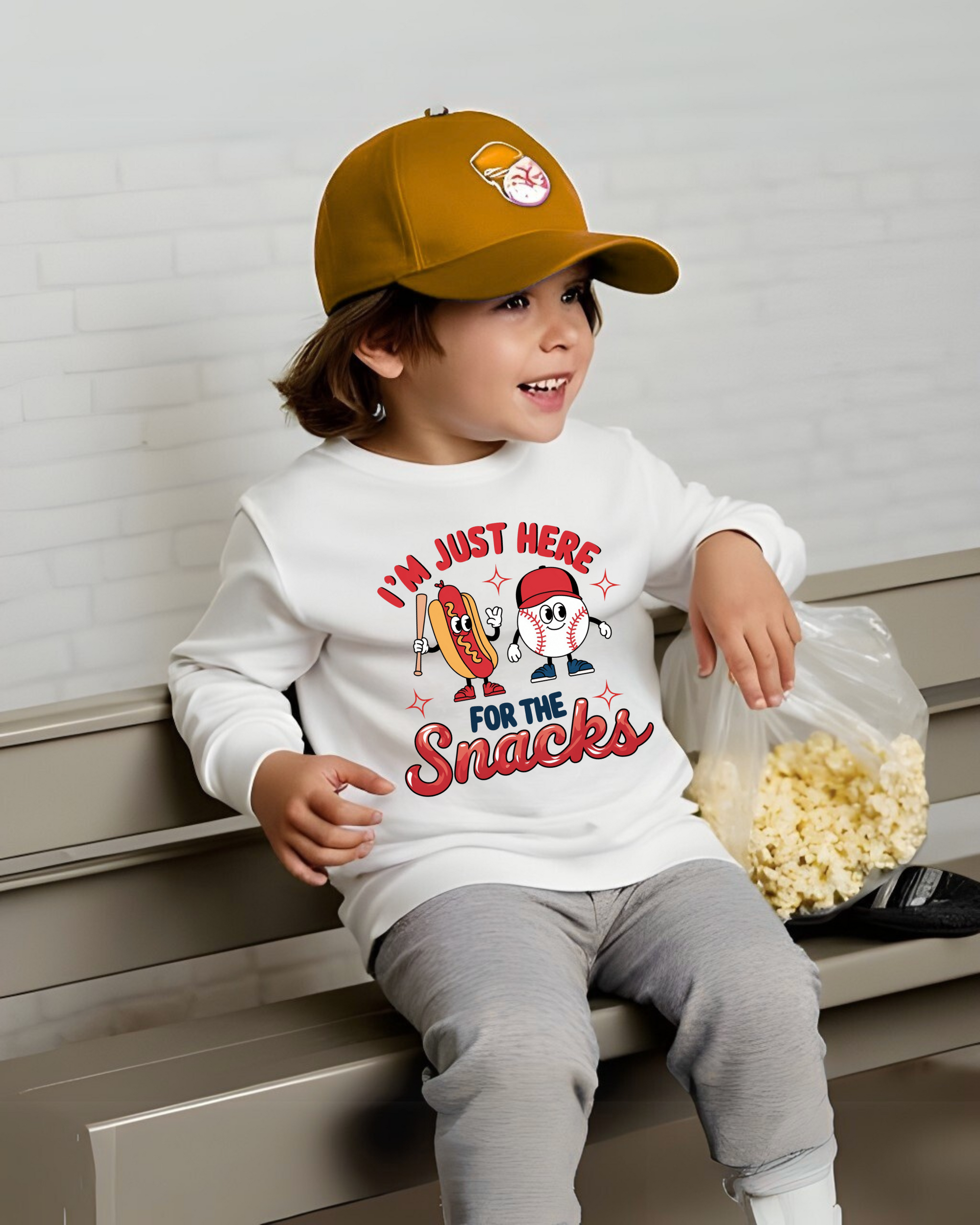 Here for Snacks Crewneck - Posh & Cozy
