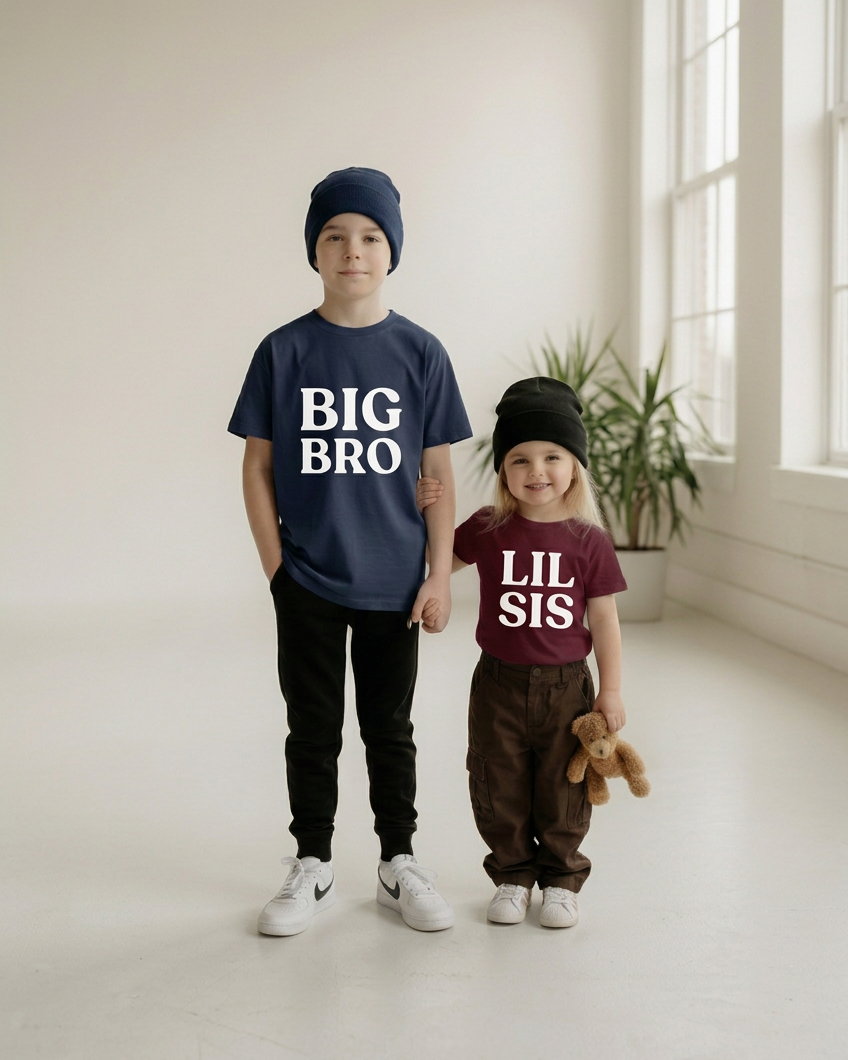 Big Bro & Sis Tee Shirt - Posh & Cozy