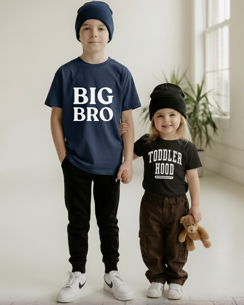 Big Bro & Sis Youth Tee Shirt - Posh & Cozy