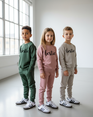 Bestie Cursive Youth Crewneck