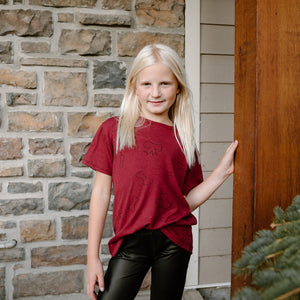 SALE! Kids Basic Printed Tee Shirt - Posh & Cozy