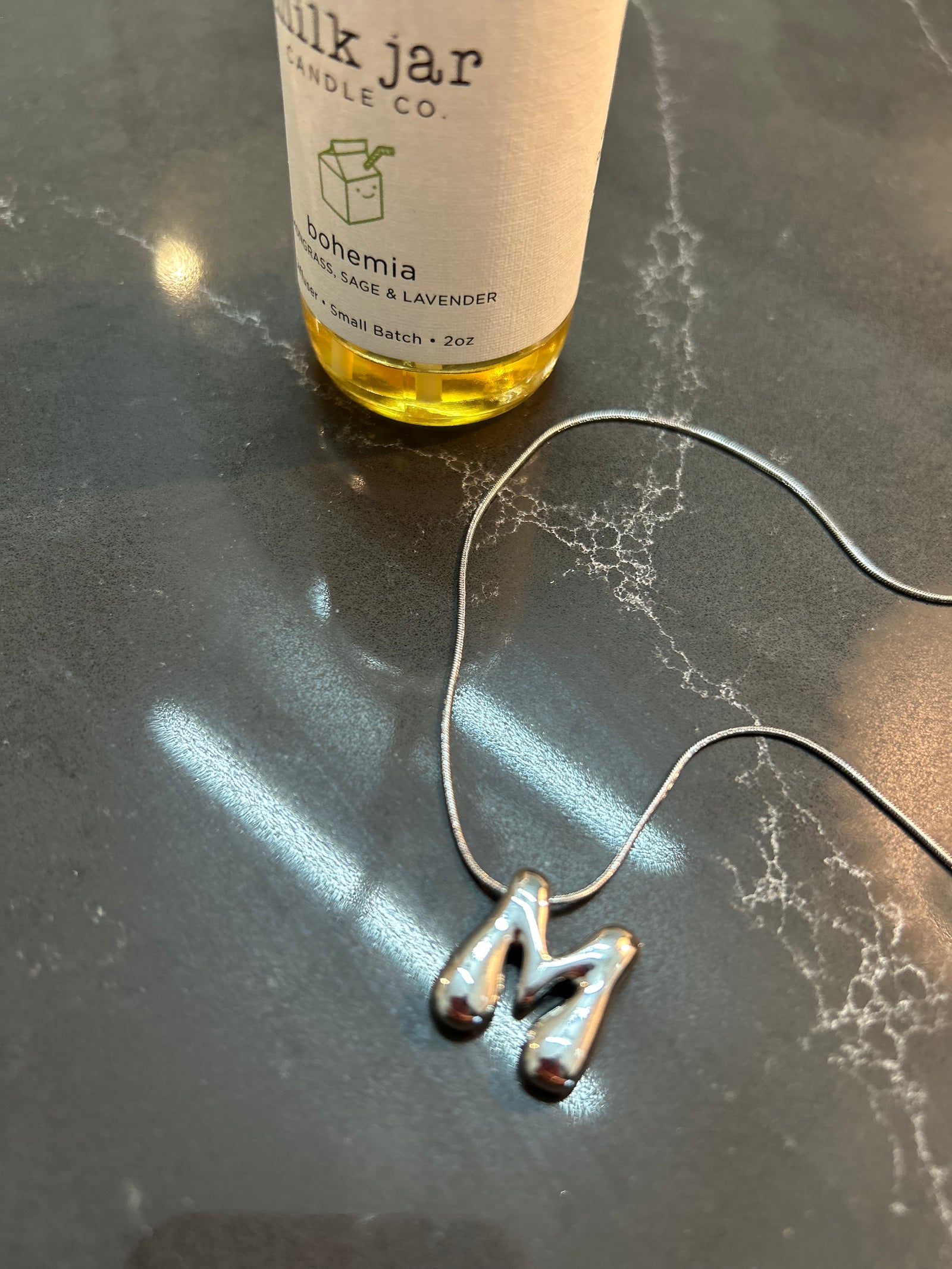 Balloon M Necklace - Posh & Cozy