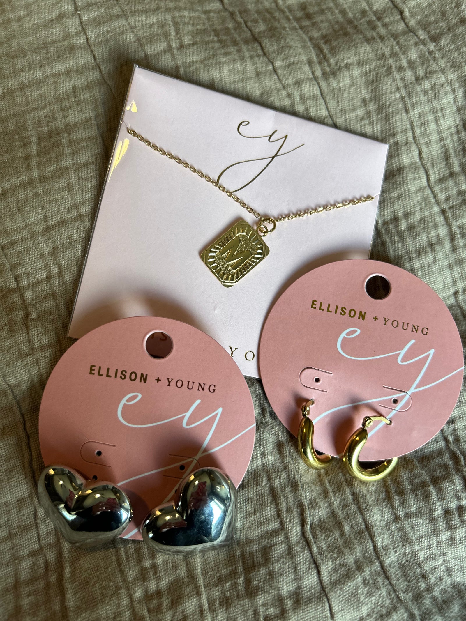 Art Deco M Necklace - Posh & Cozy