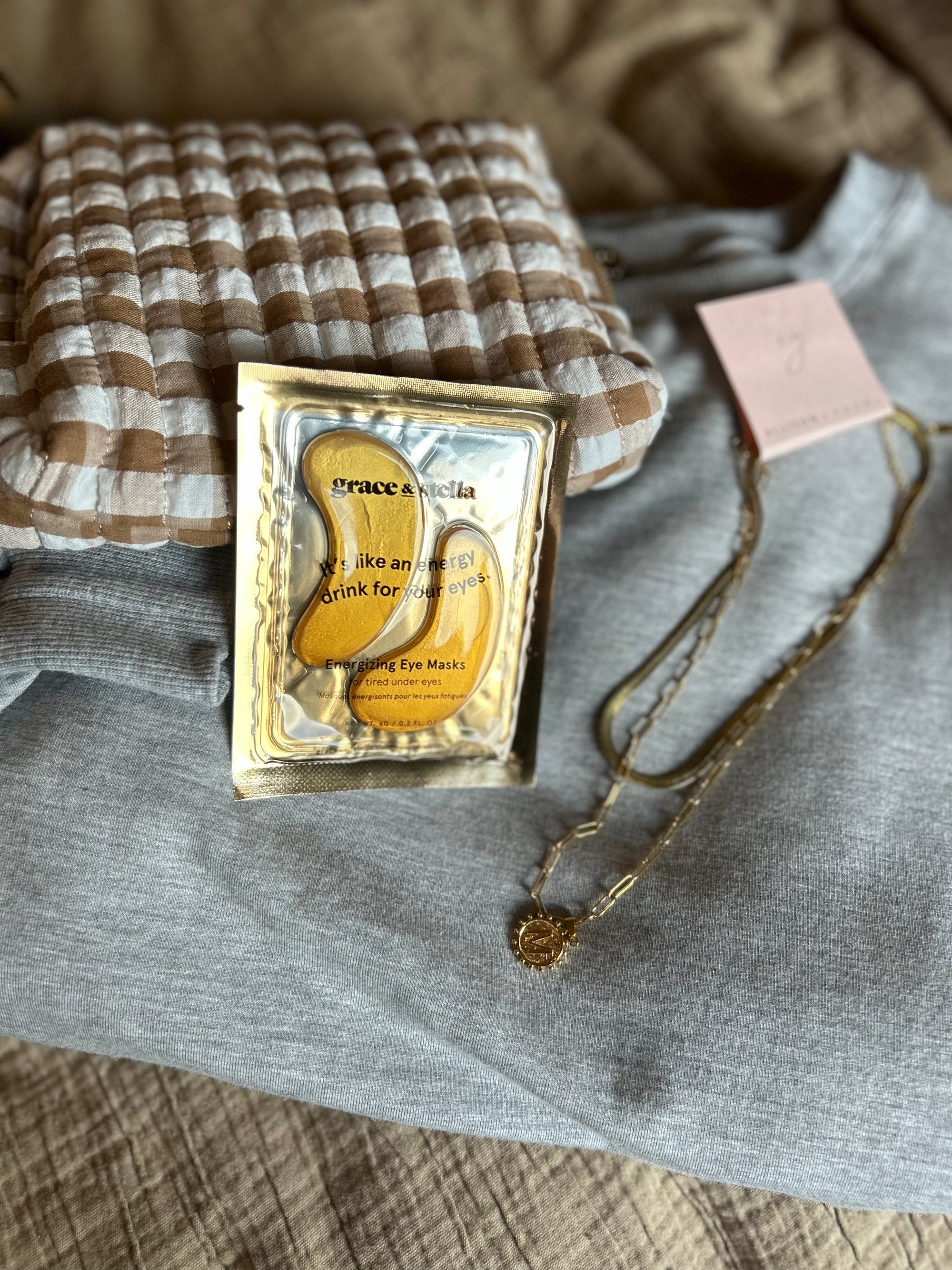 Double Chain M Necklace - Posh & Cozy