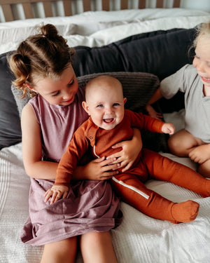 Footed Ribbed Romper - Posh & Cozy