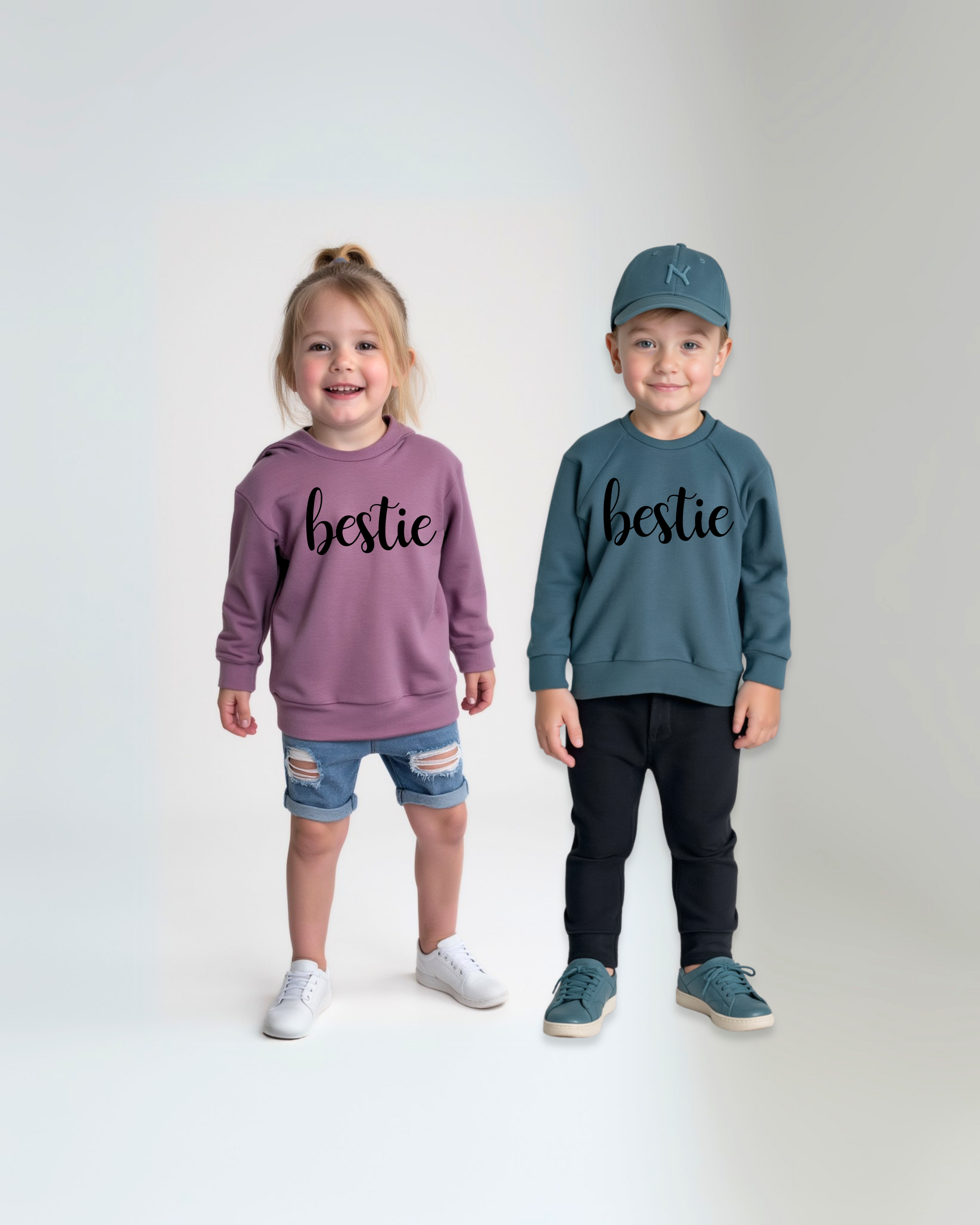 Bestie Cursive Crewneck - Posh & Cozy