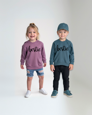 Bestie Cursive Crewneck - Posh & Cozy