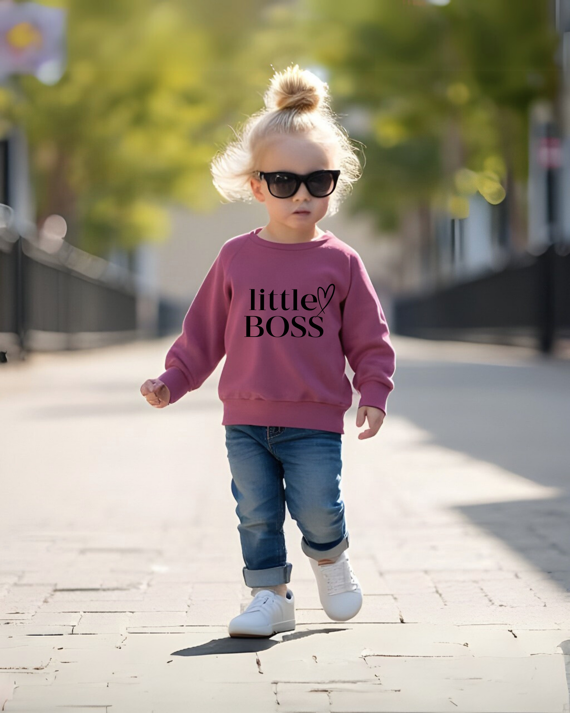 Little Boss Crewneck - Posh & Cozy