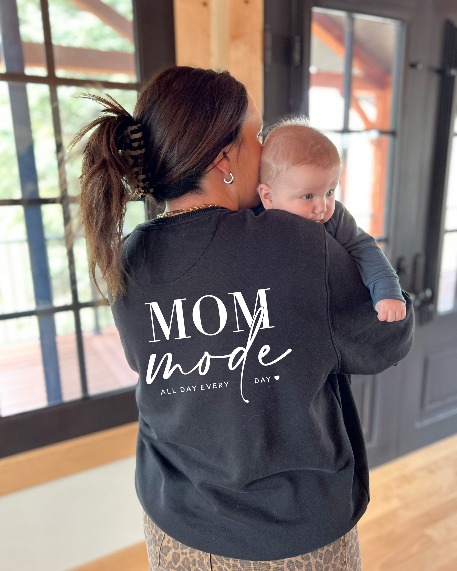 Mom Mode All Day Crewneck Women's - Posh & Cozy