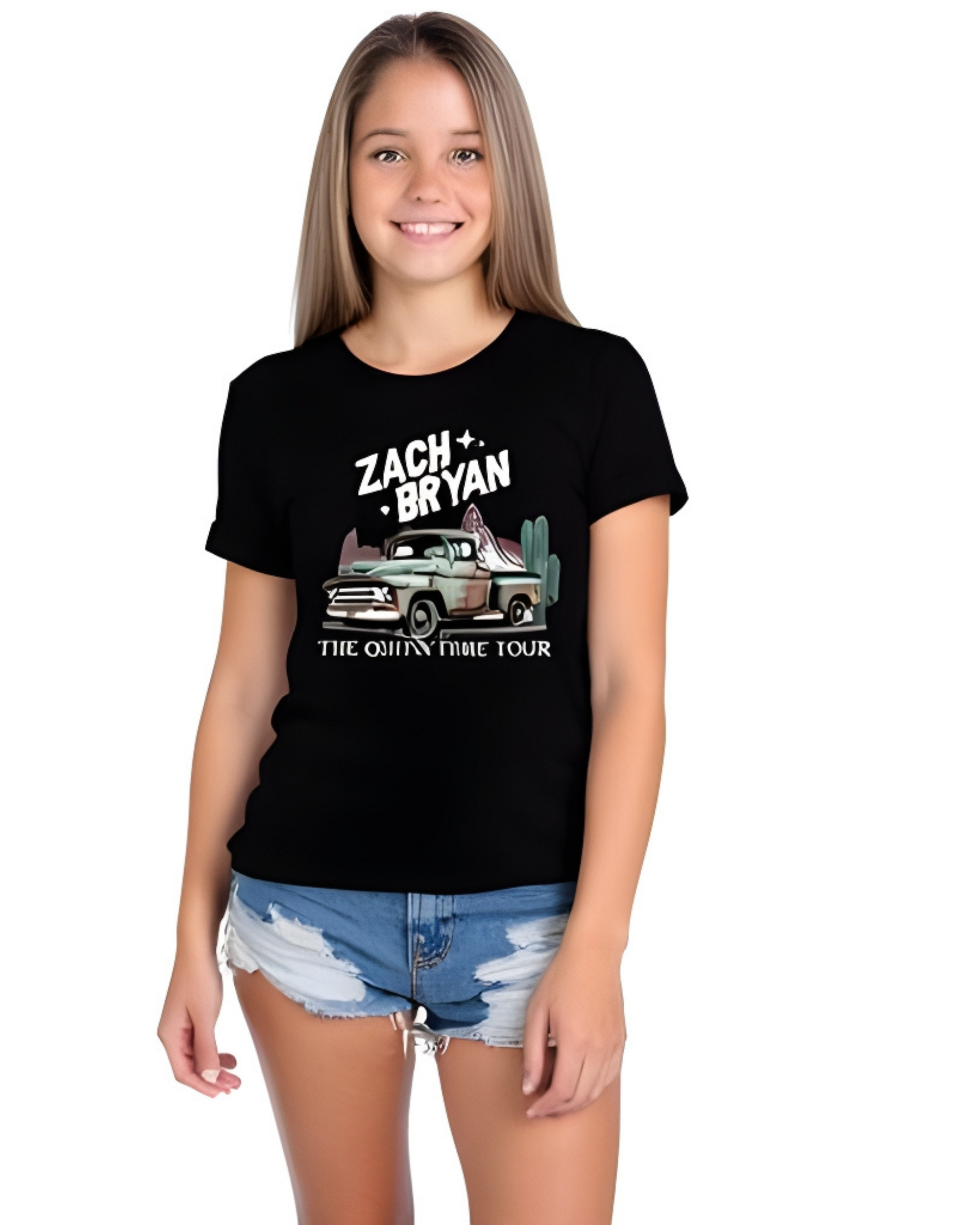 Zach Bryan Concert Youth Tee Shirt - Posh & Cozy
