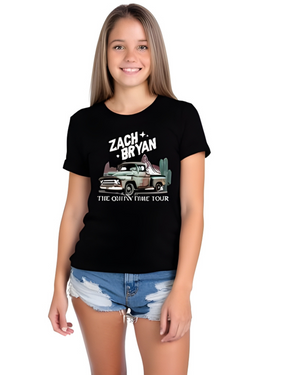 Zach Bryan Concert Youth Tee Shirt - Posh & Cozy