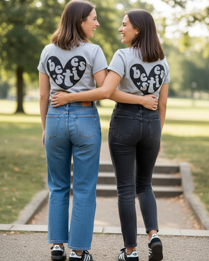 Bestie Heart Women's Tee Shirt