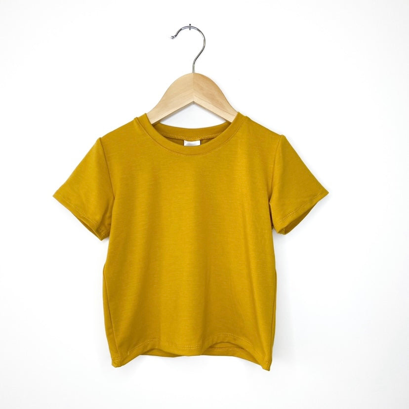 SALE! Kids Basic Solid Tee Shirt - Posh & Cozy