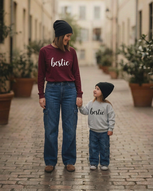 Much wider view of mom and daughter with generous cropping space