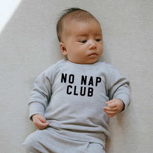 NO NAP CLUB Crewneck - Posh & Cozy