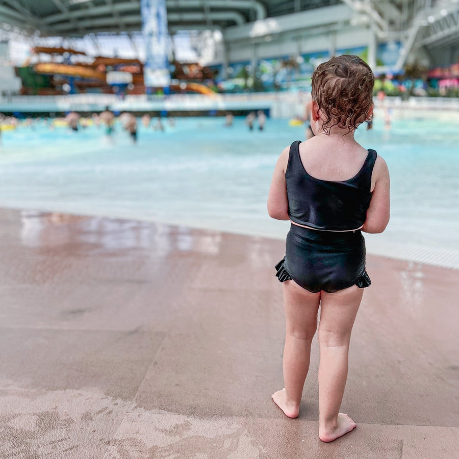 Youth Ruffle Swim Suit - Posh & Cozy