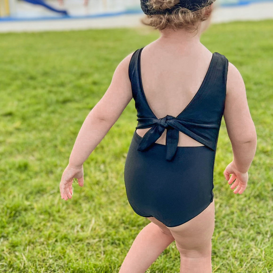 Youth Tie Back Swim Suit - Posh & Cozy