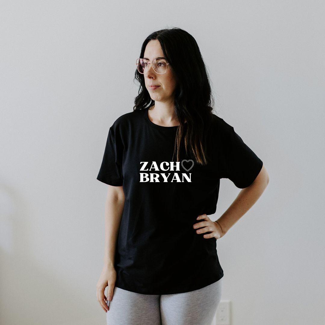 Zach Bryan Tee Shirt Women's - Posh & Cozy