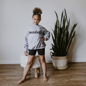 SUNDAY Youth Crewneck - Posh & Cozy