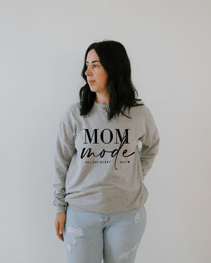 Mom Mode All Day Crewneck Women's - Posh & Cozy