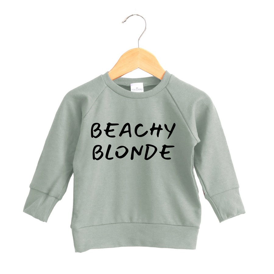 Beachy Blonde Crewneck - Posh & Cozy