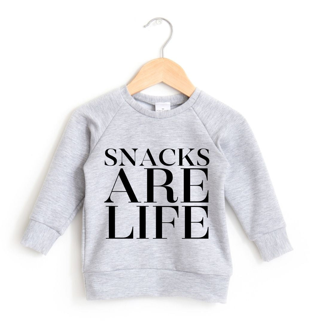 Snacks Are Life Crewneck - Posh & Cozy