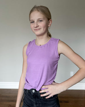 Basic Tank Youth (ribbed regular hem) - Posh & Cozy