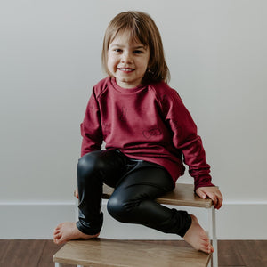 SALE! Basic Kid Printed Crewneck - Posh & Cozy