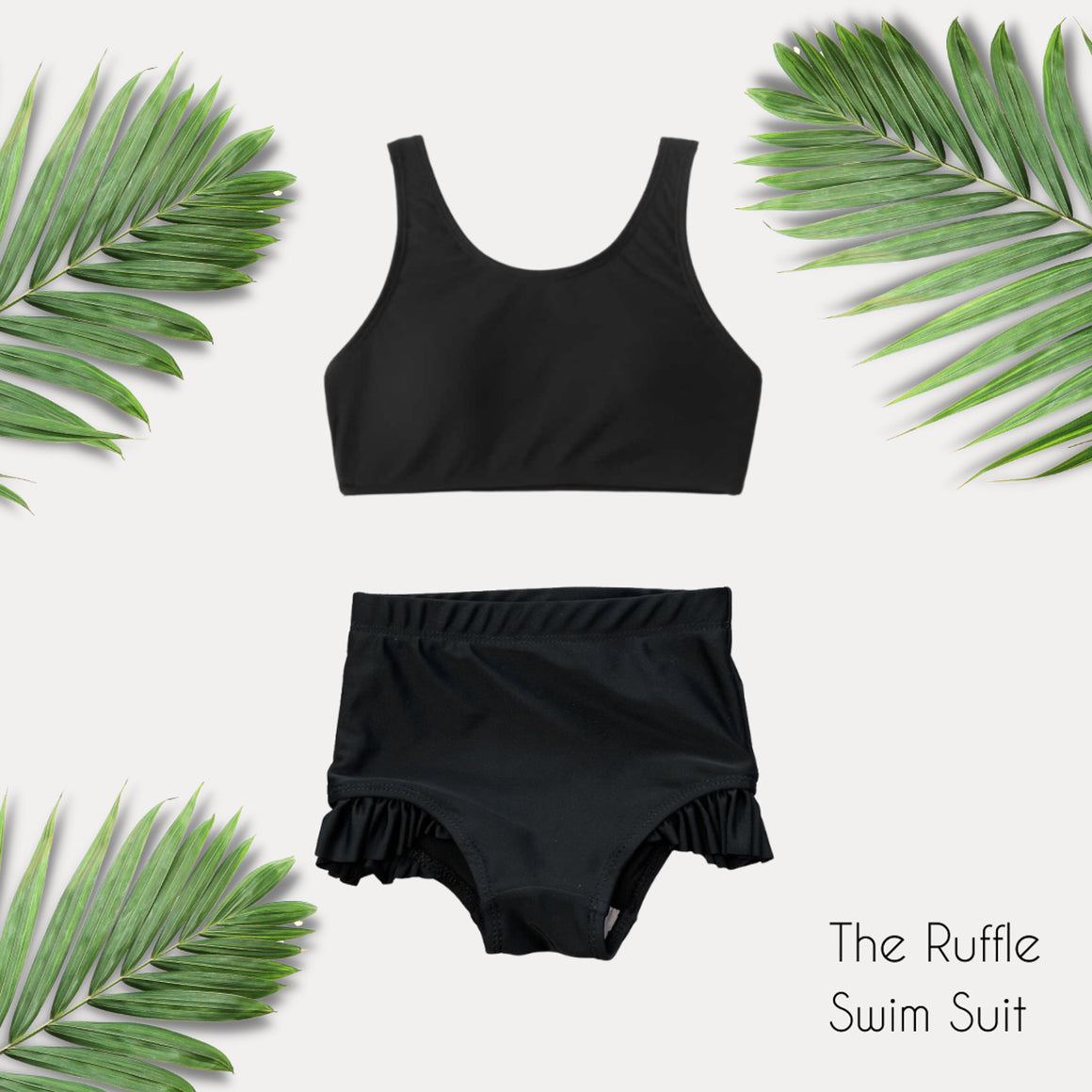 Youth Ruffle Swim Suit - Posh & Cozy