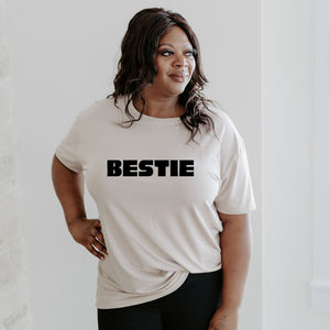Bestie Tee Shirt Women's - Posh & Cozy