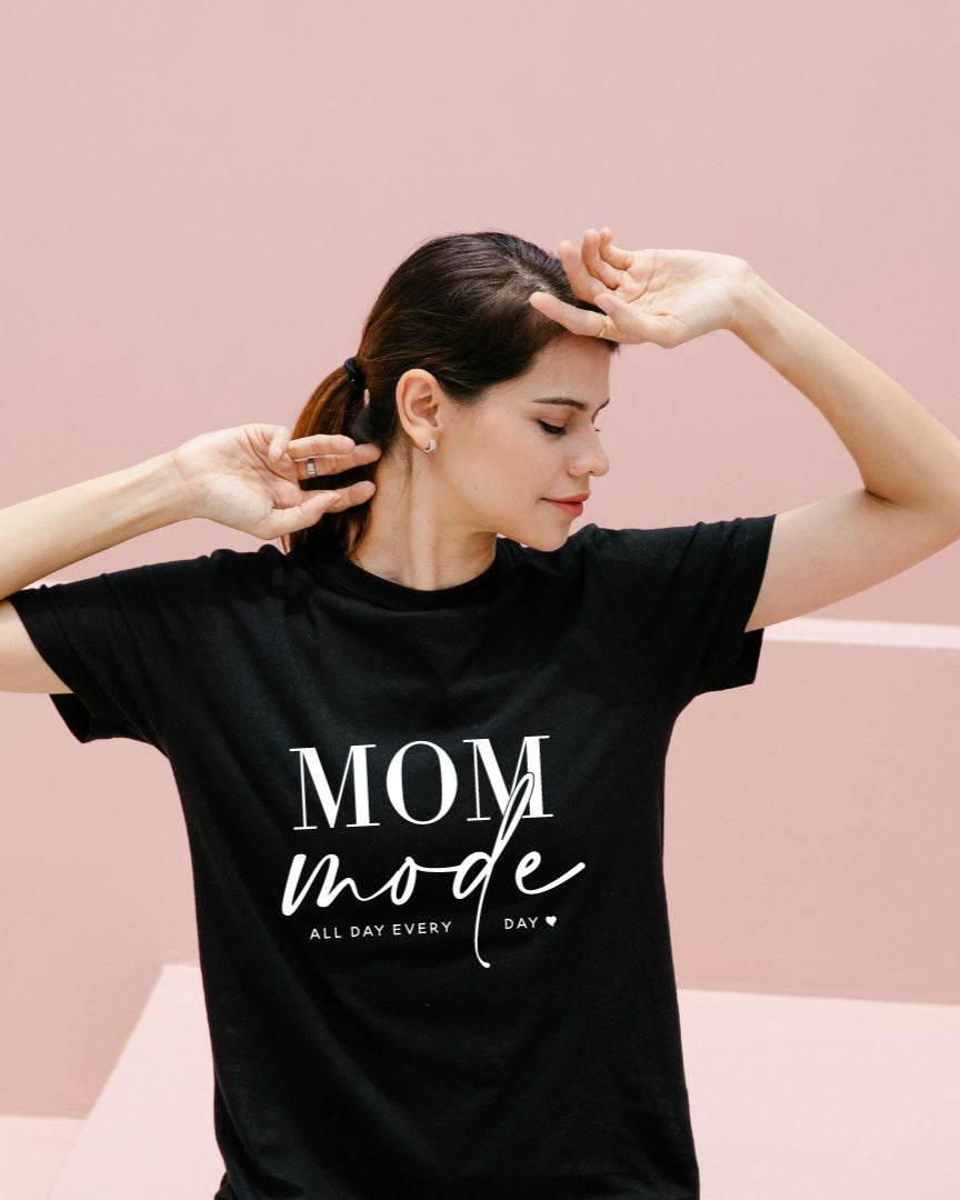 Mom Mode All Day Tee Shirt Women's - Posh & Cozy